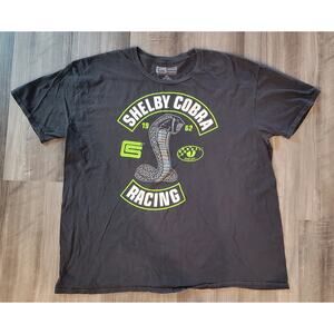 Shelby Cobra Racing T-Shirt Mens Size 3XL Black Short Sleeves 100% Cotton